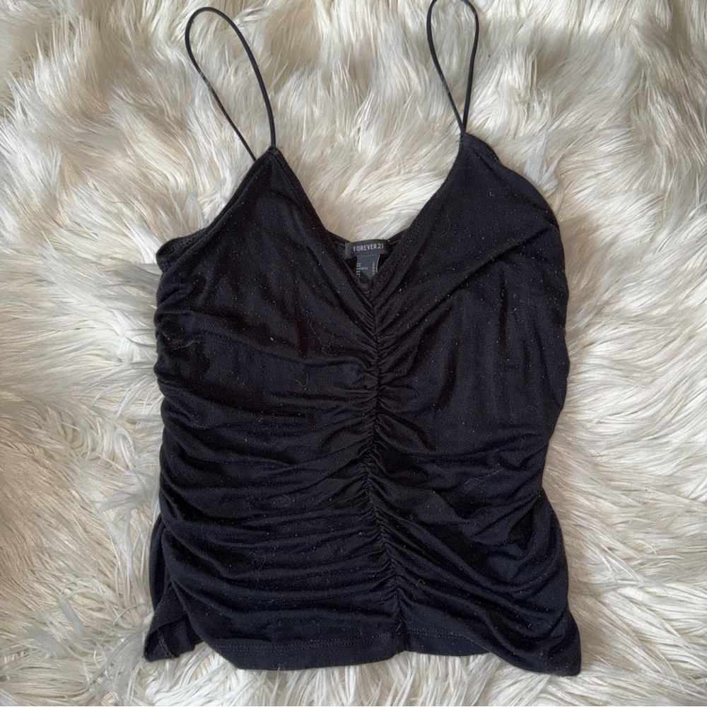 Forever21 Ruched Crop Top